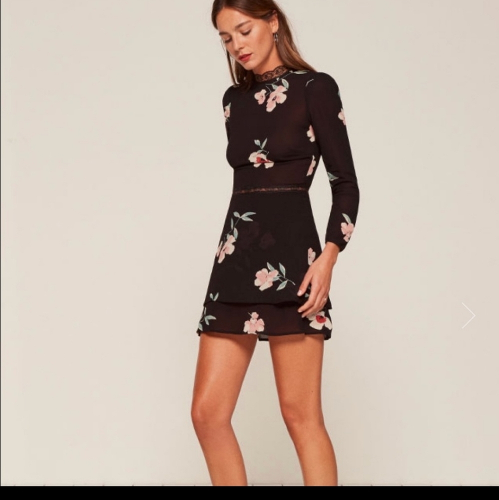 Reformation Sonama Black Dress